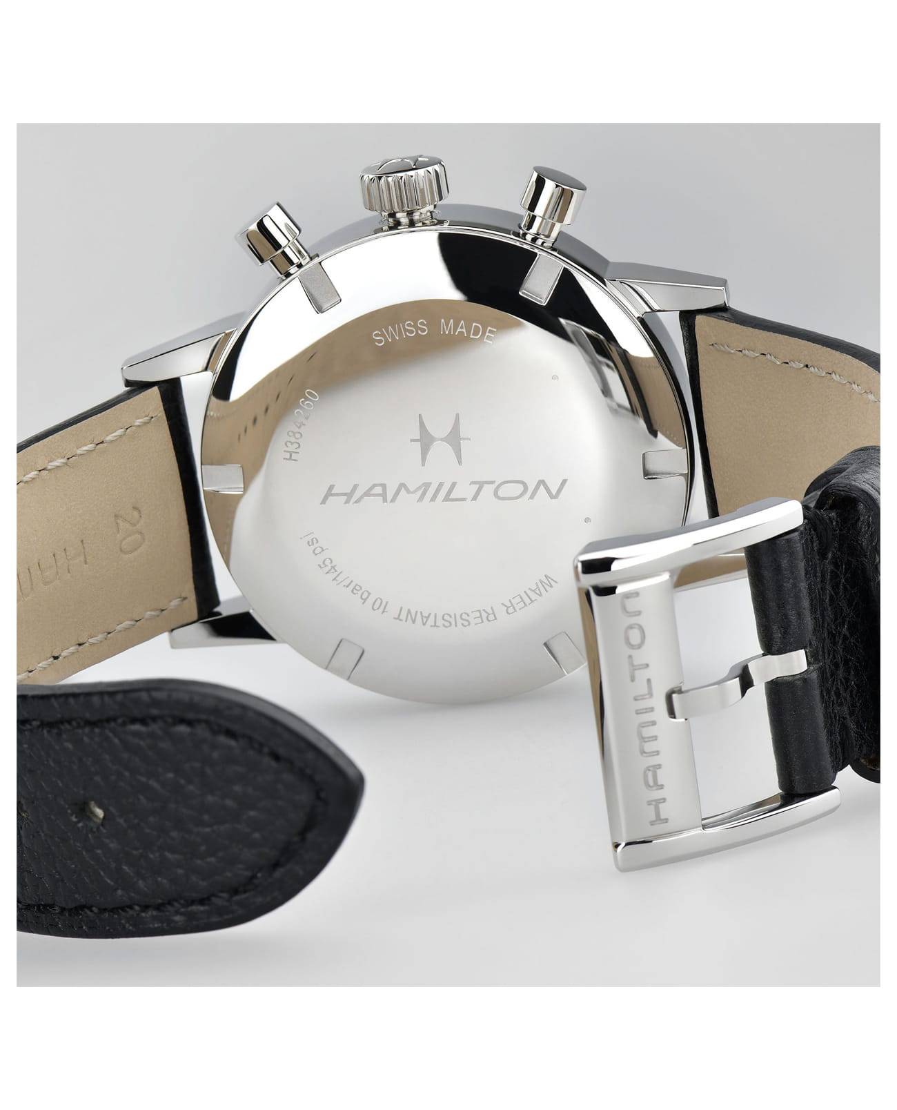 Hamilton Hamilton American Classic Intra-Matic Chronograph H H38429730 , наручные мужские часы фото под углом