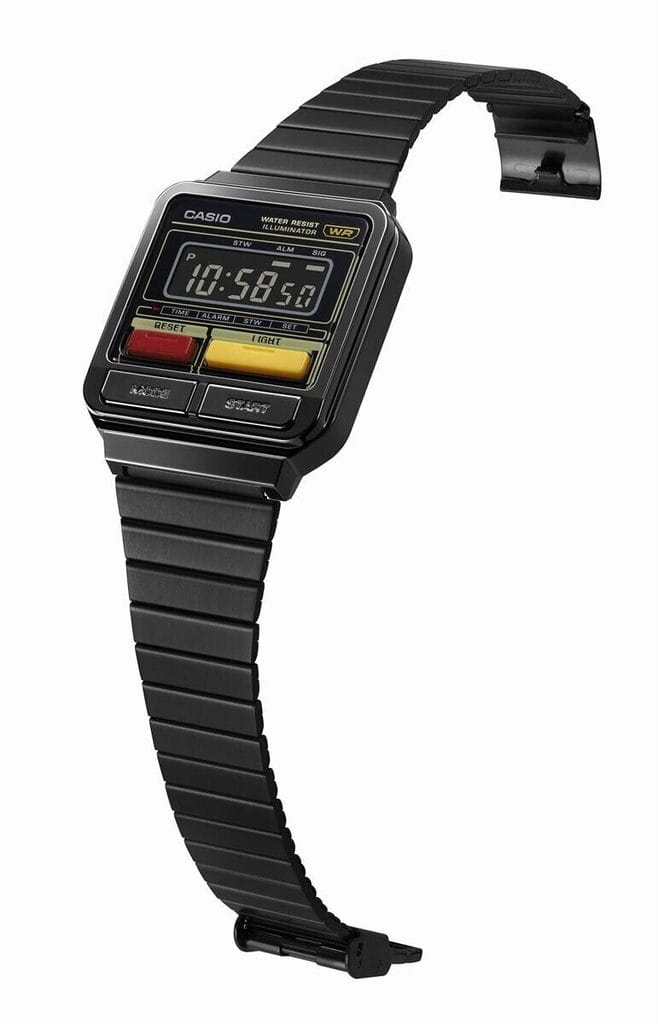 Casio Casio Vintage A120WEGG-1BDF (A120WEGG-1B) , наручные мужские часы фото под углом