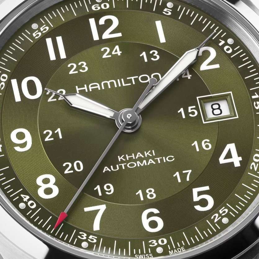 Оригинальные часы Hamilton Hamilton Khaki Field Auto H70605160 механические калибр механизма h-10 общий вид