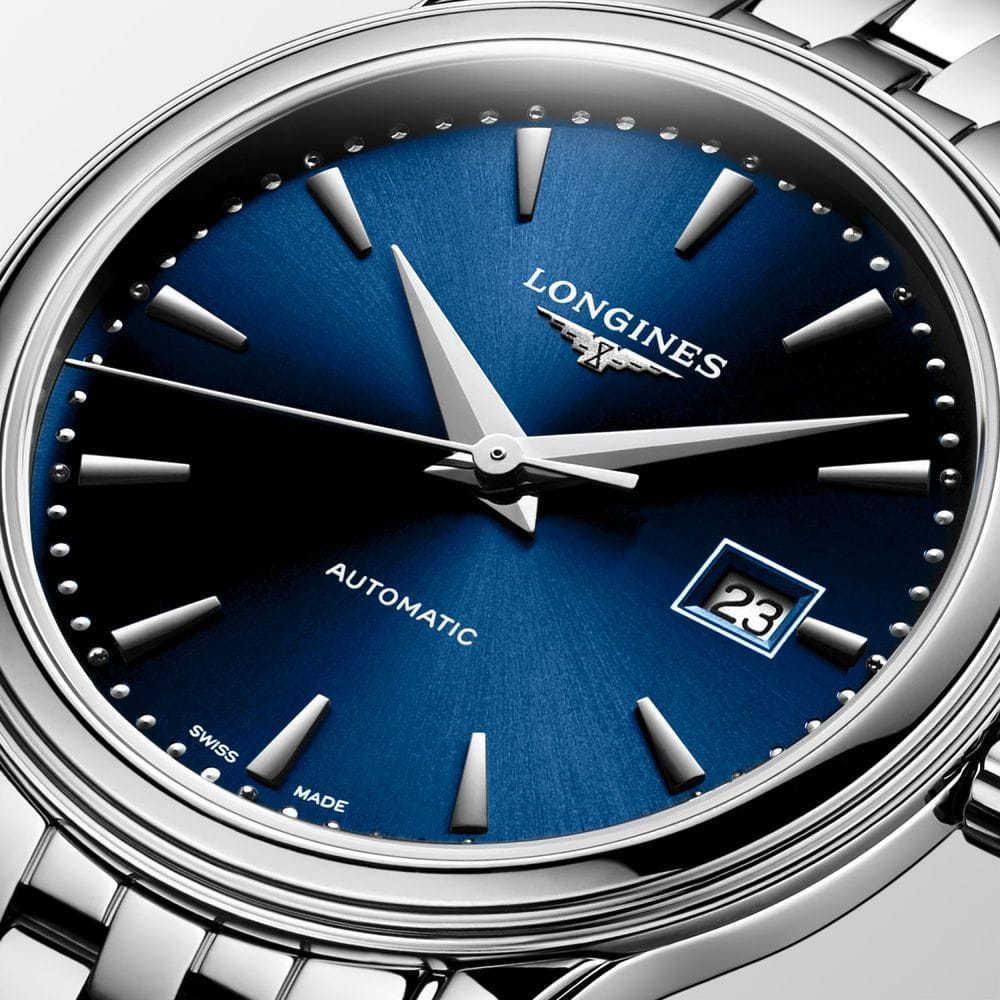 Longines Longines Flagship L4.374.4.98.6 женские часы синий циферблат на запястье