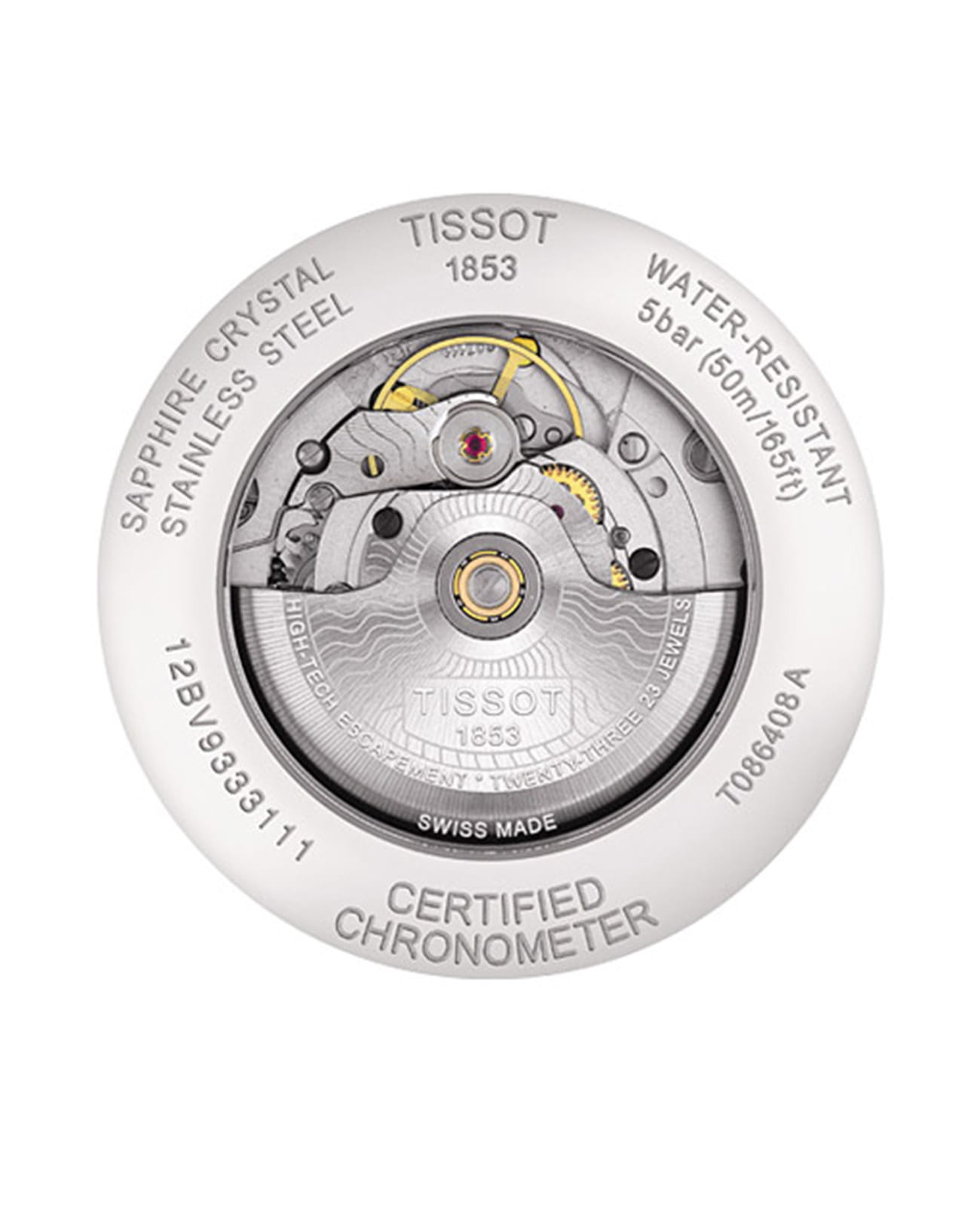 Tissot Tissot Luxury Powermatic 80 Lady T086.408.22.036.00 , наручные женские часы фото под углом