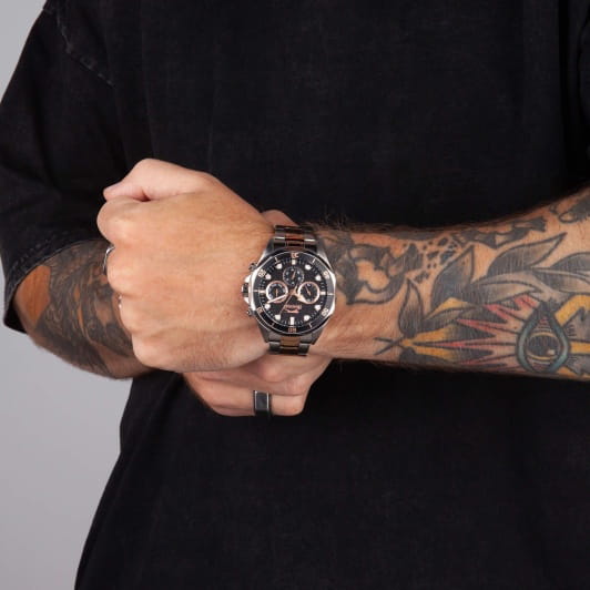 Slazenger Slazenger SL.09.2309.2.04 кварцевые мужские часы часы крупный план черный циферблата