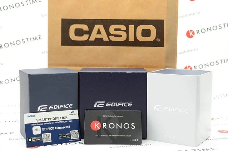 Casio Casio Edifice EFS-S510D-7B мужские часы белый циферблат на запястье