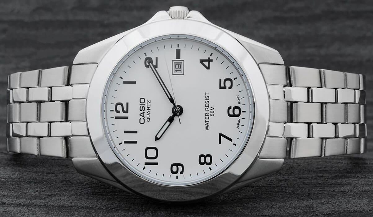 Casio Casio MTP-1222A-7B , наручные мужские часы фото под углом