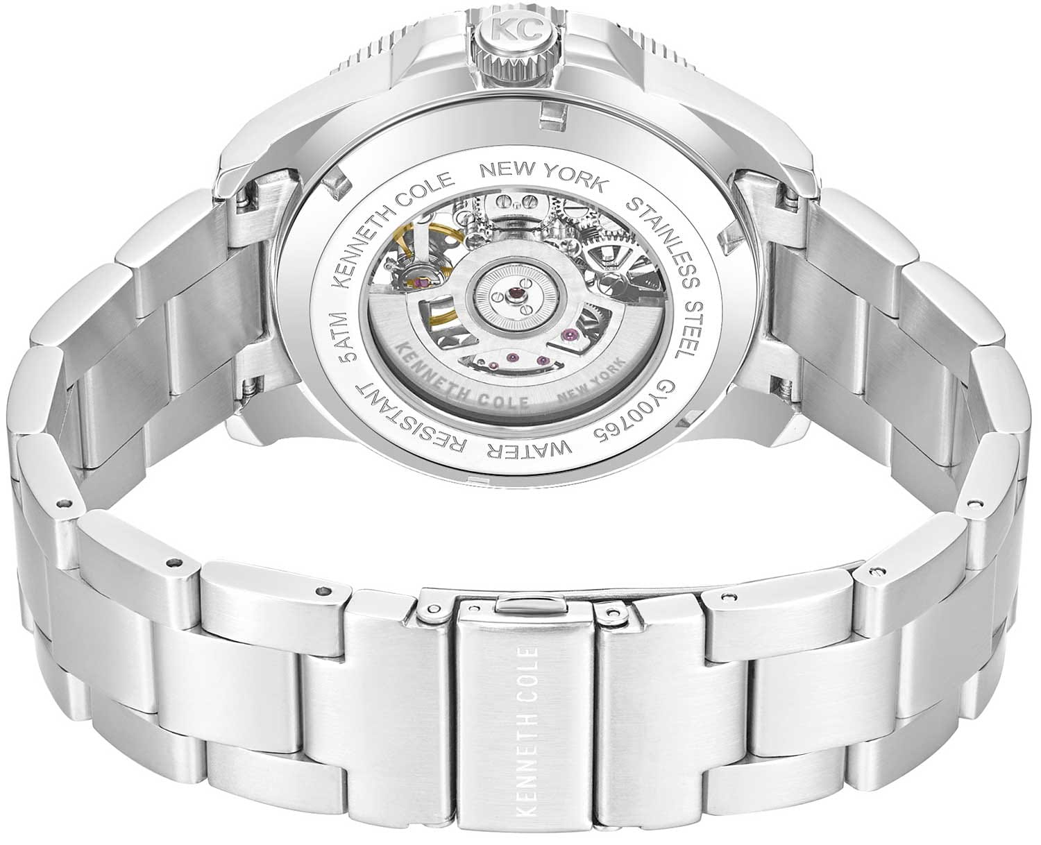 Kenneth Cole Kenneth Cole Automatic KCWGY0076501,  сша мужские часы на браслете нержавеющая сталь боковой вид