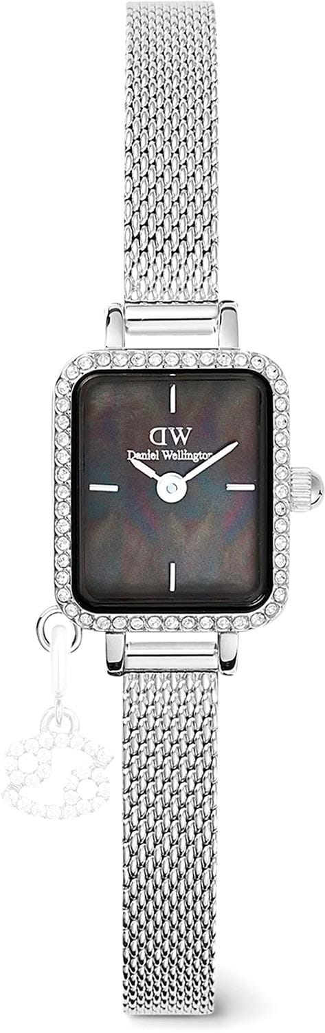 Daniel Wellington Daniel Wellington Quadro Mini Crystal Zodiac Sterling DW00100750 женские часы черный циферблат на запястье