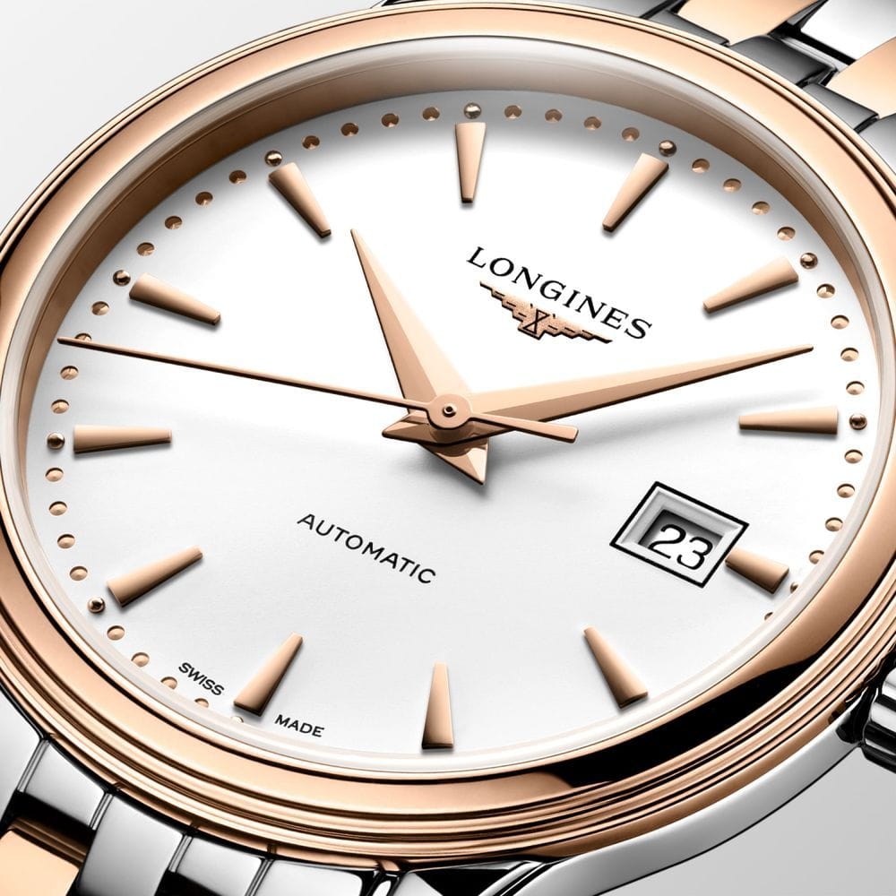 Longines Longines Flagship L4.374.3.90.7 женские часы белый циферблат на запястье