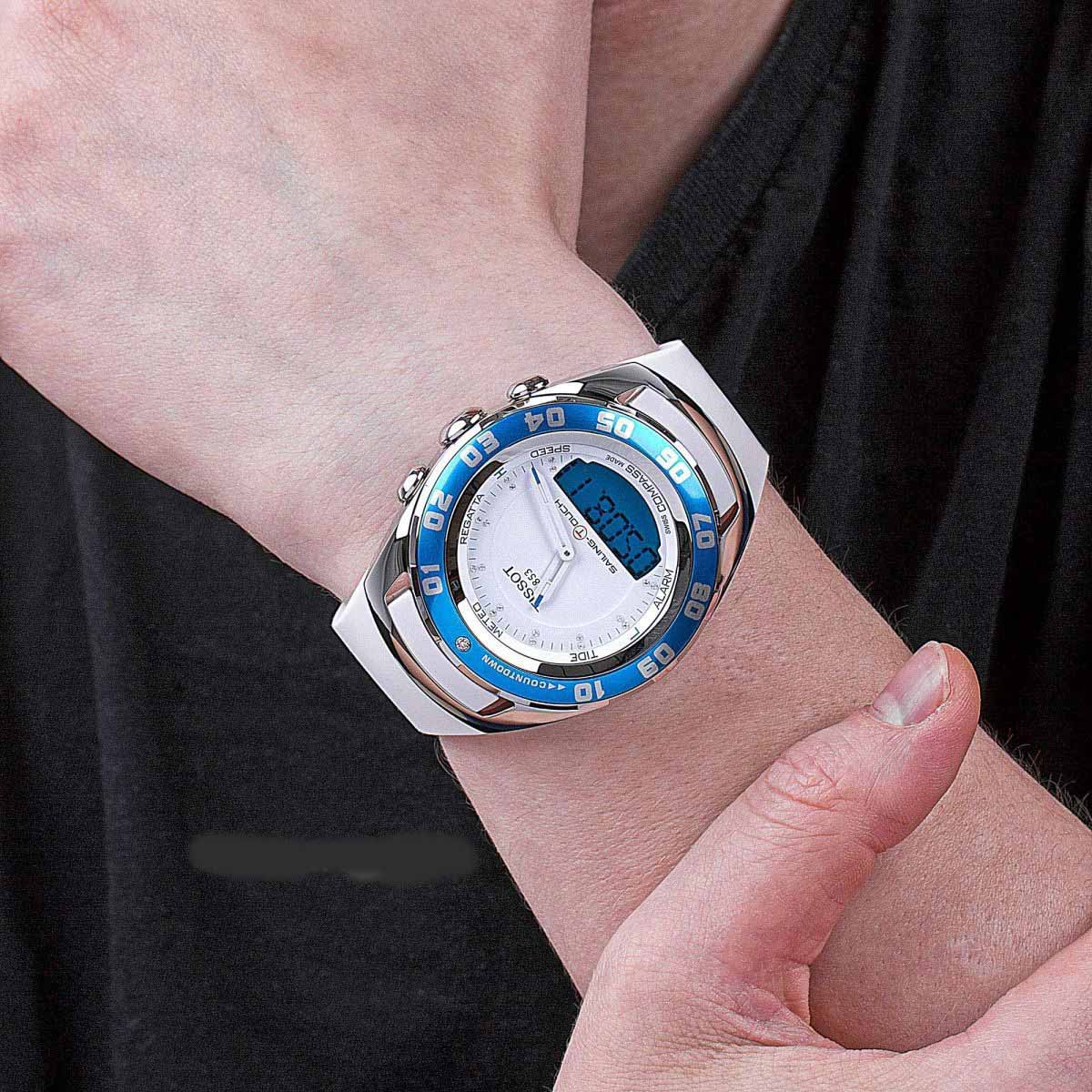 Tissot Tissot T-Tactile Sailing-Touch T056.420.17.016.00 T Touch, наручные мужские часы фото под углом