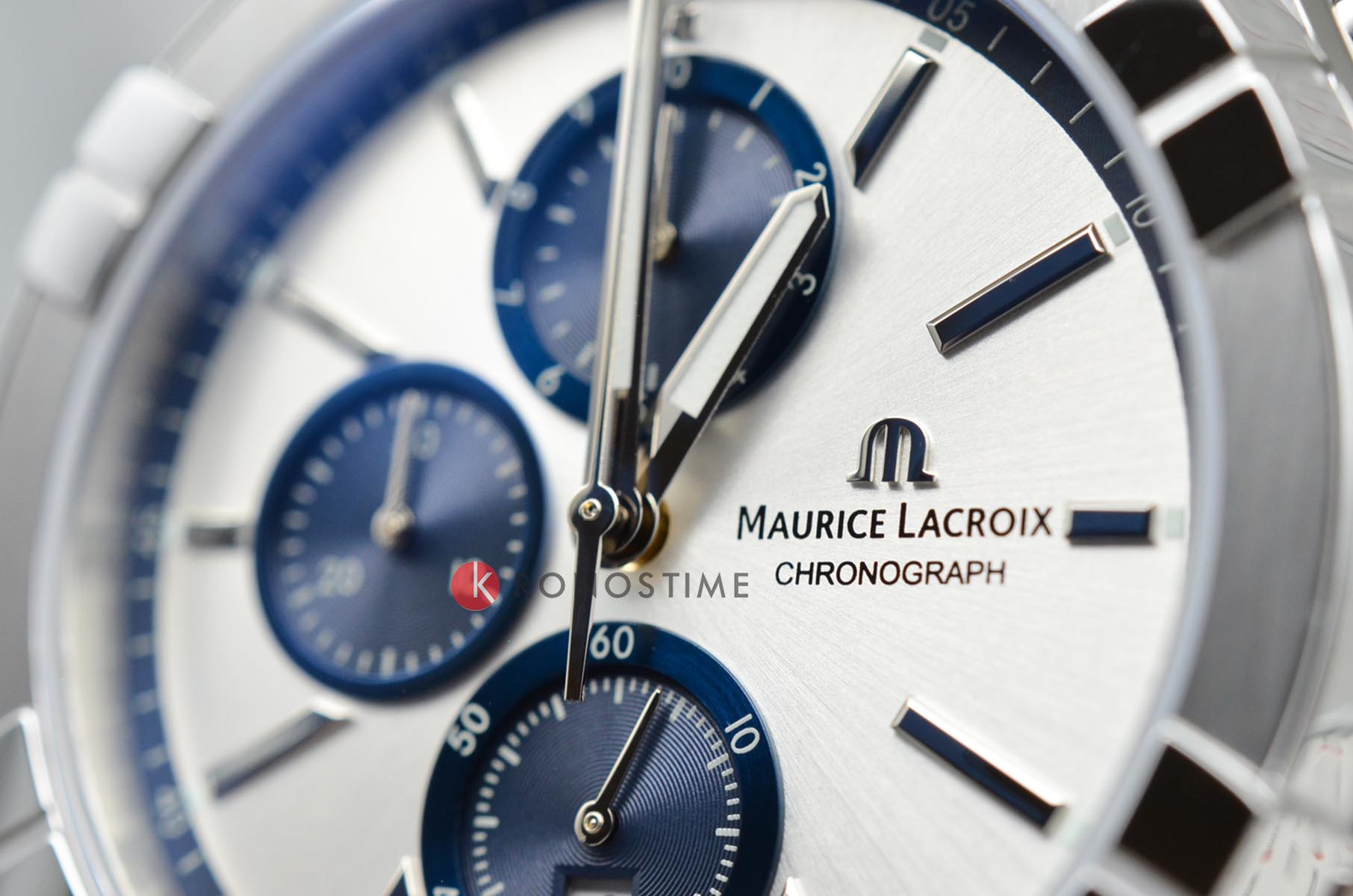 Оригинальные часы Maurice Lacroix Maurice Lacroix Aikon Quartz Chronograph AI1118-SS002-230-1 кварцевые калибр механизма  общий вид