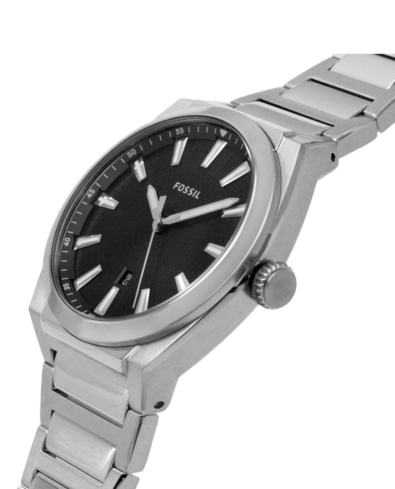 Fossil Fossil FB-02  FS5821,  сша мужские часы на браслете нержавеющая сталь боковой вид