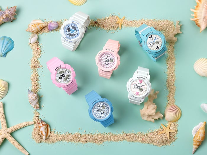 Casio Casio Baby-G BA-110BE-4A, baby-g япония женские часы на браслете пластик боковой вид