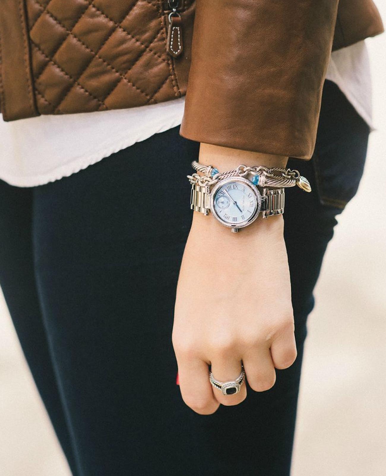 Michael Kors Michael Kors Skylar MK5988 женские часы голубой циферблат на запястье