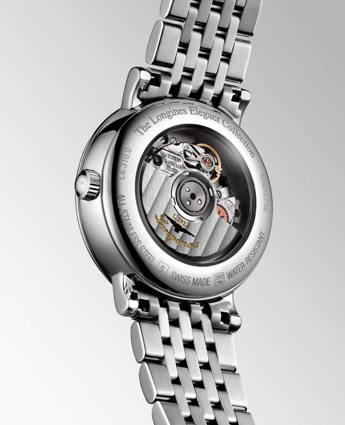 Longines Longines Elegance Elegant Collection 29 мм L4.310.0.80.6 , наручные женские часы фото под углом