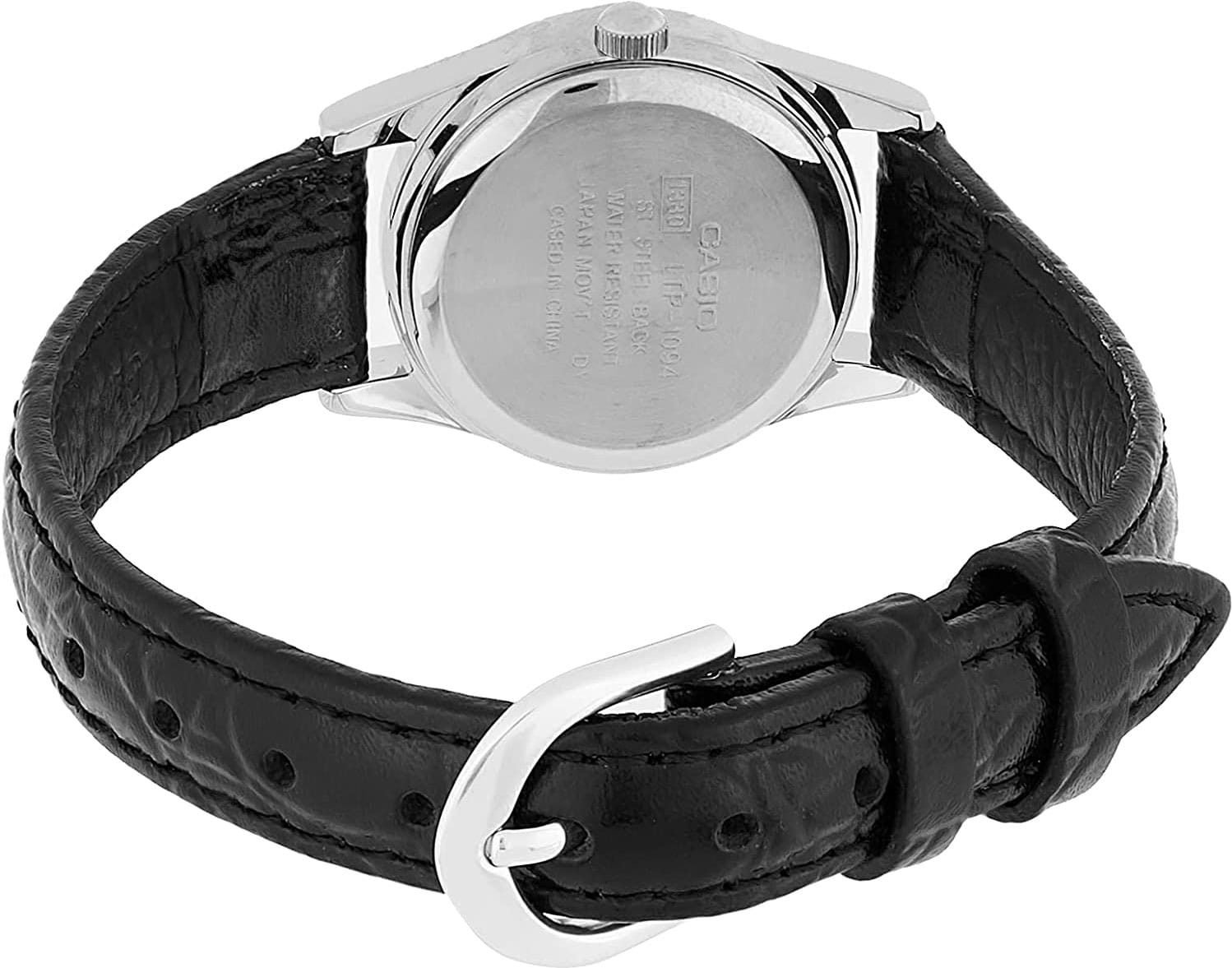 Casio Casio Collection LTP-1094E-7B кварцевые женские часы часы крупный план белый циферблата
