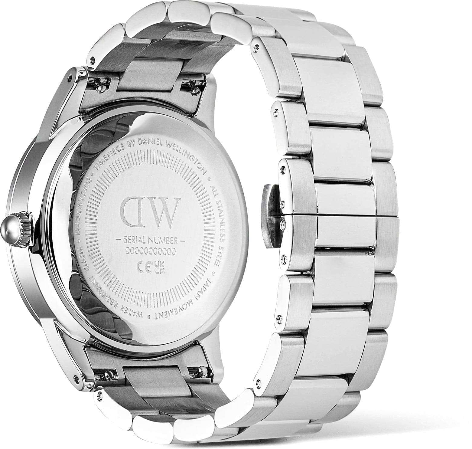 Daniel Wellington Daniel Wellington Iconic Paradigma Link Blue Bezel Silver DW00100818 , наручные мужские часы фото под углом