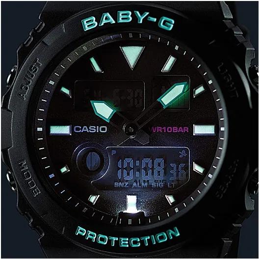 Casio Casio Baby-G BAX-100-1A япония наручные женские часы заводная головка с логотипом Casio