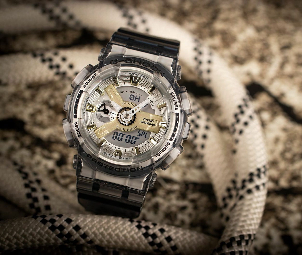 Casio Casio G-Shock GMA-S110GS-8ADR (GMA-S110GS-8A) япония наручные женские часы заводная головка с логотипом Casio