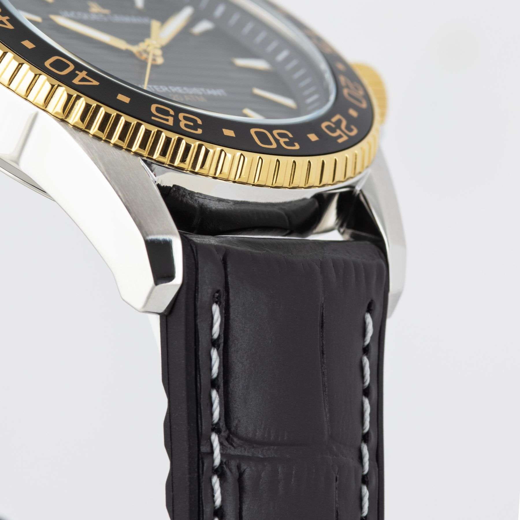 Jacques Lemans Jacques Lemans Liverpool Diver 1-2205G мужские часы черный циферблат на запястье