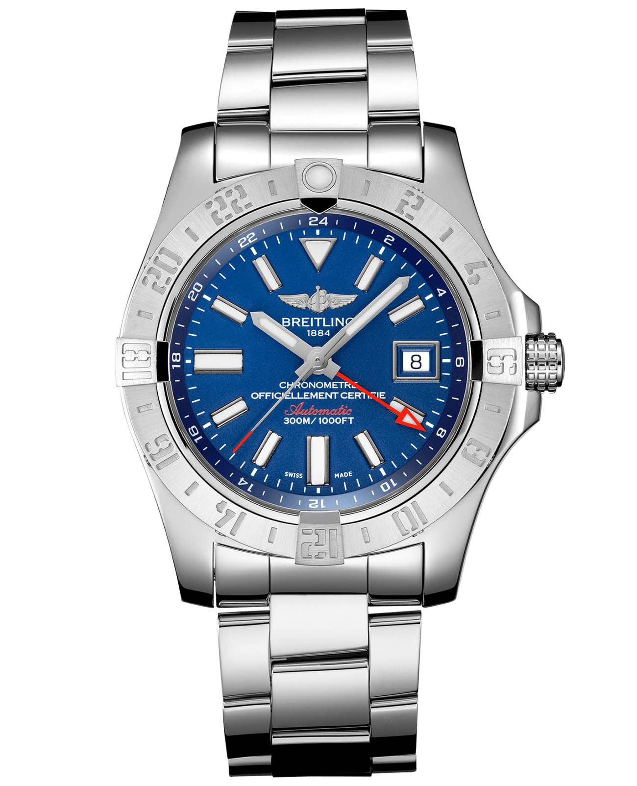 breitling avenger 2 gmt blue