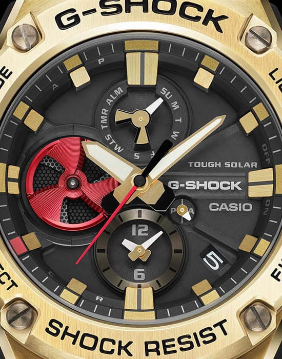 Casio Casio G-Shock GST-B100RH-1A лимитированной серии, наручные мужские часы фото под углом