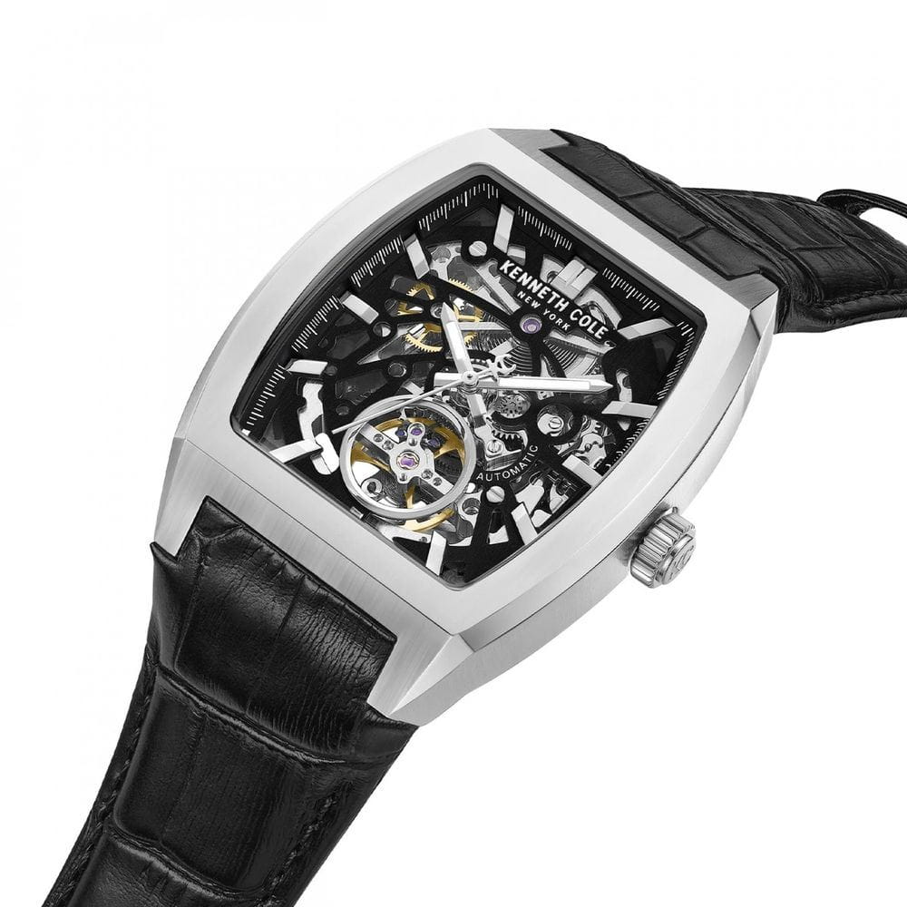 Kenneth Cole Kenneth Cole Automatic KCWGX0077403,  сша мужские часы на браслете кожаный боковой вид