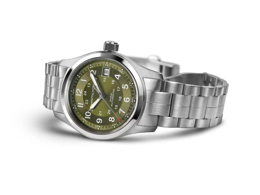 Hamilton Hamilton Khaki Field Auto H70455160, khaki field швейцария мужские часы на браслете нержавеющая сталь боковой вид