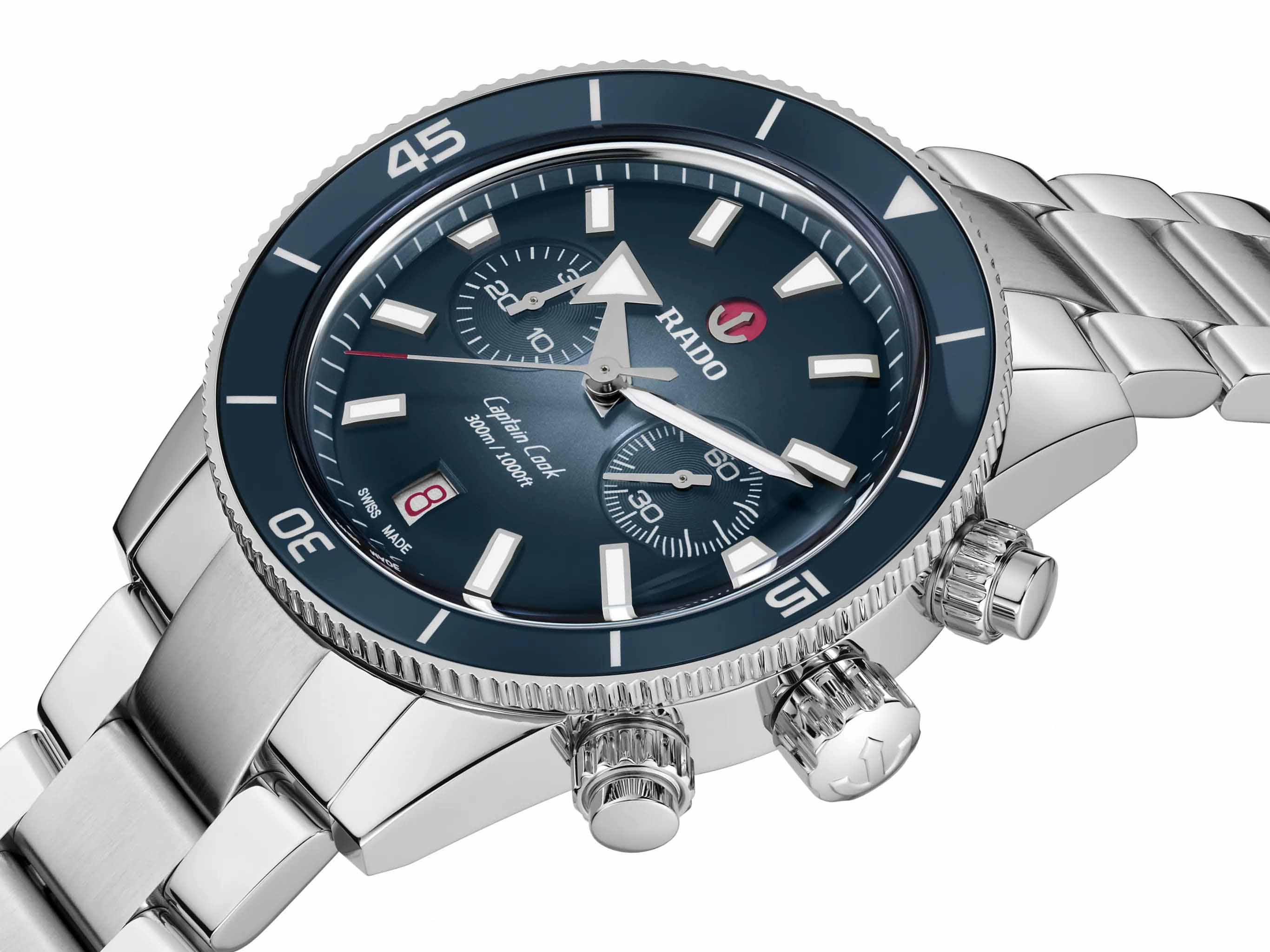 Rado Rado Captain Cook Automatic Chronograph R32145208 Automatic, наручные мужские часы фото под углом