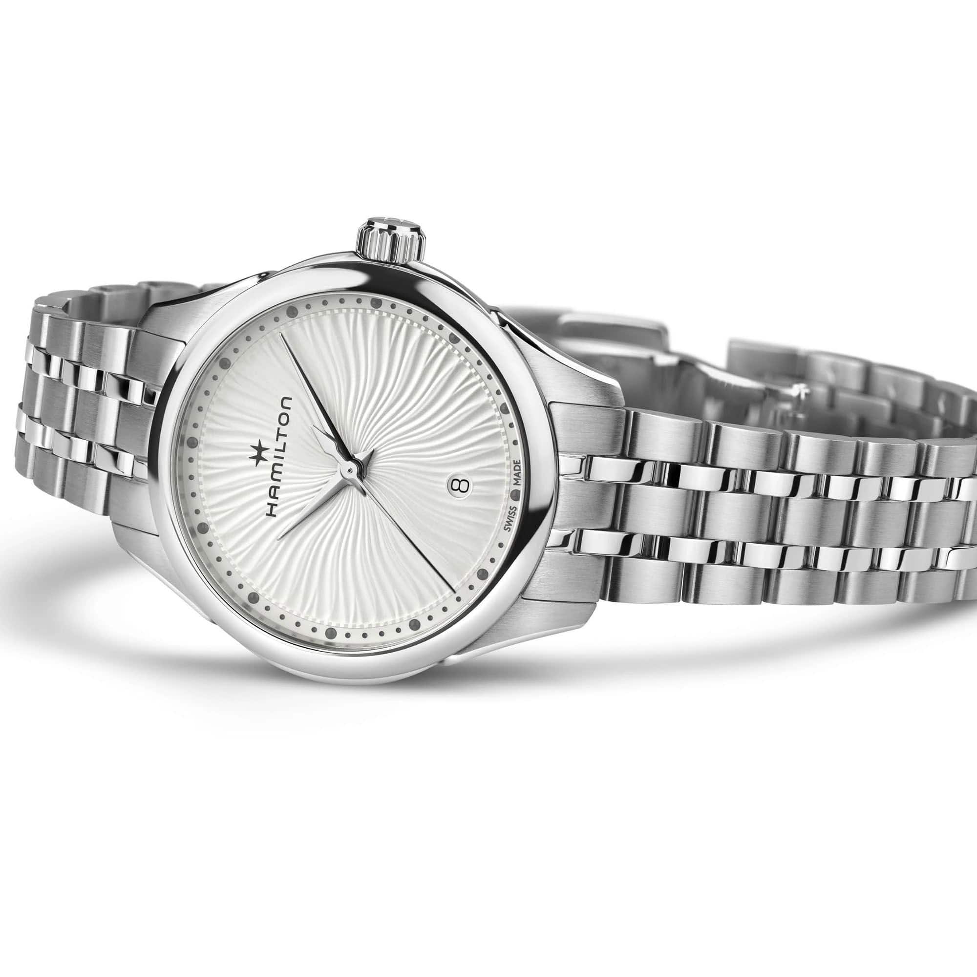 Оригинальные часы Hamilton Hamilton Jazzmaster Lady Quartz H32231110 кварцевые калибр механизма eta f04.115 общий вид