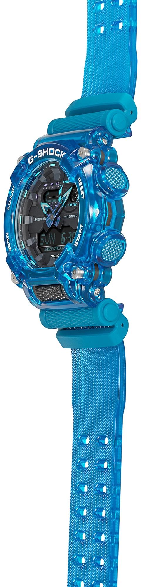 Casio Casio G-Shock GA-900SKL-2A электронные мужские часы часы крупный план серый циферблата