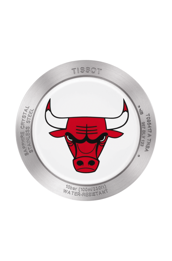 Оригинальные часы Tissot Tissot Quickster NBA Chicago Bulls T095.417.17.037.04 кварцевые калибр механизма eta g10.211 общий вид