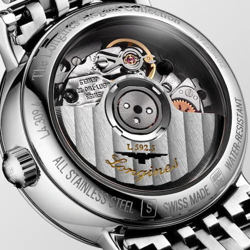 Longines Longines Elegance Elegant Collection 25.50 mm L4.309.4.79.6, elegant collection швейцария женские часы на браслете нержавеющая сталь боковой вид