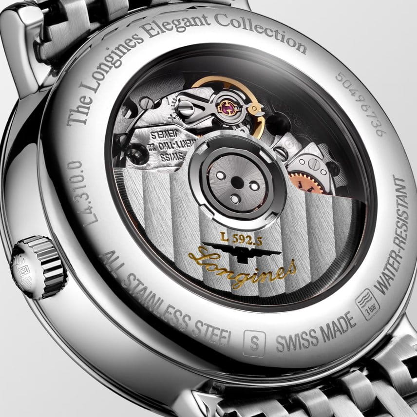 Longines Longines Elegance Elegant Collection 29 мм L4.310.0.80.6, elegant collection швейцария женские часы на браслете нержавеющая сталь боковой вид