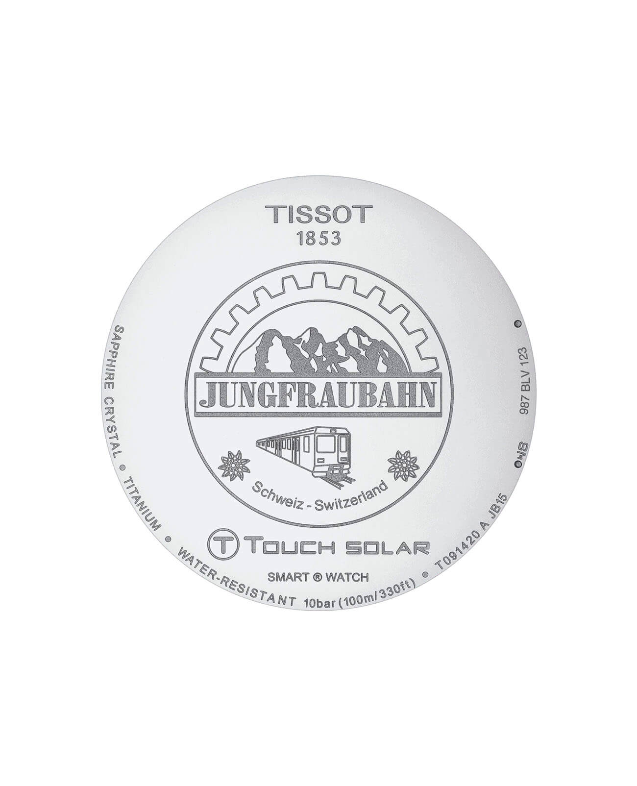 Tissot Tissot T-Touch Expert Solar Jungfraubahn T091.420.47.051.10, t-sport швейцария мужские часы на браслете силикон боковой вид