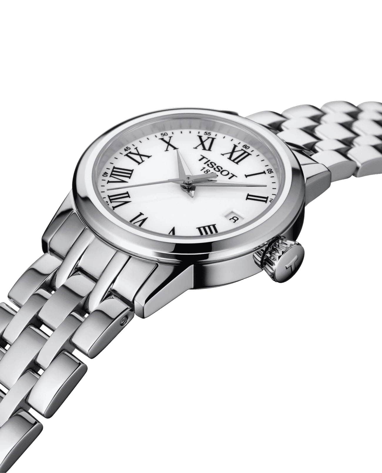 Tissot Tissot Classic Dream Lady T129.210.11.013.00, t-classic швейцария женские часы на браслете нержавеющая сталь боковой вид