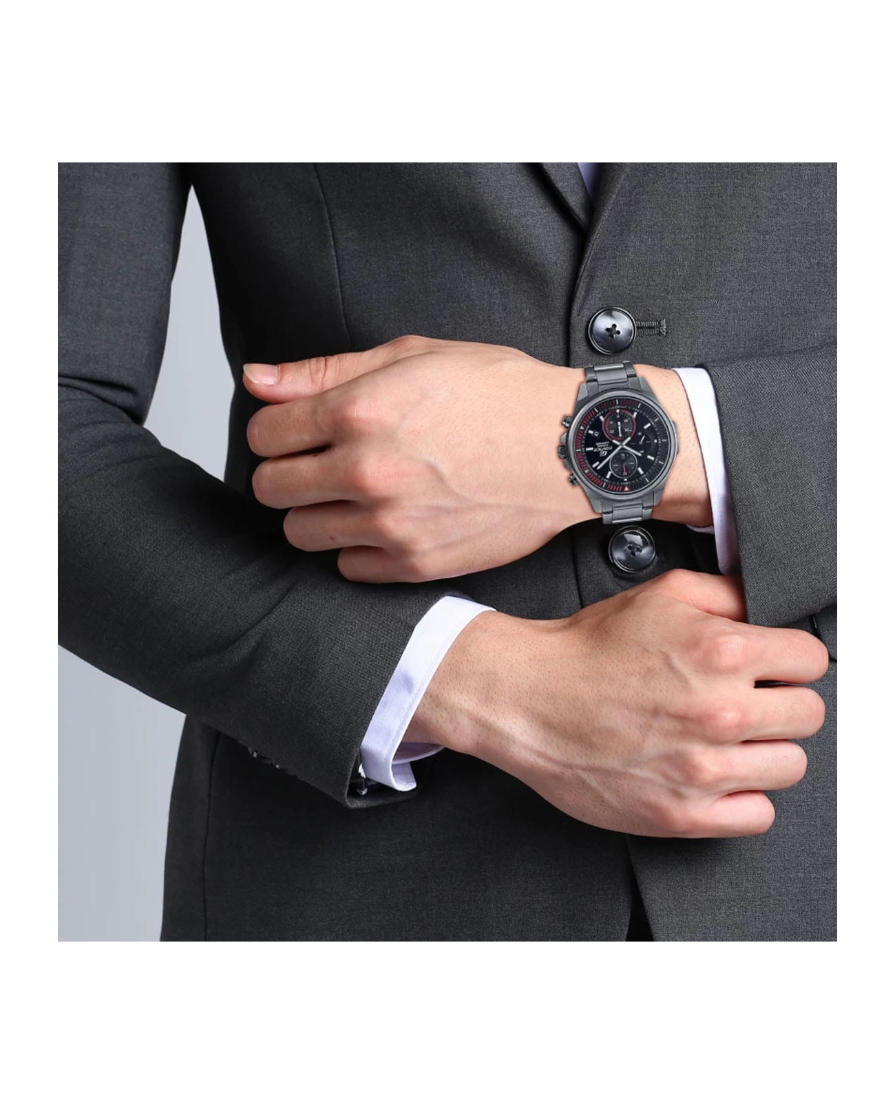 Casio Casio Edifice EFR-S572DC-1A EFR, наручные мужские часы фото под углом