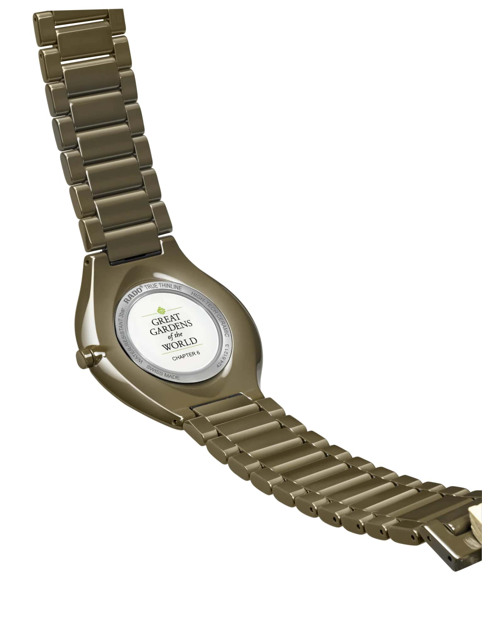 Rado Rado True Thinline x Great Gardens of the World R27121302, true thinline швейцария женские часы на браслете высокотехнологичная керамика боковой вид