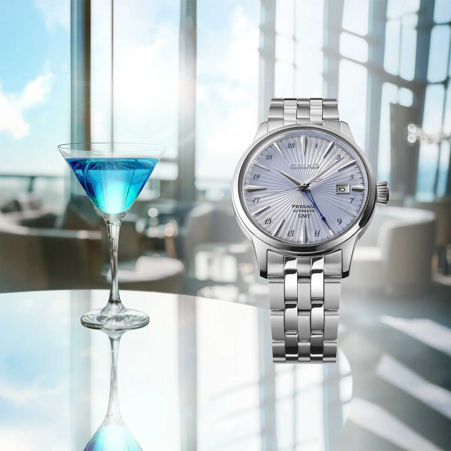 Seiko Seiko Presage Cocktail Time SSK037, presage япония мужские часы на браслете нержавеющая сталь боковой вид