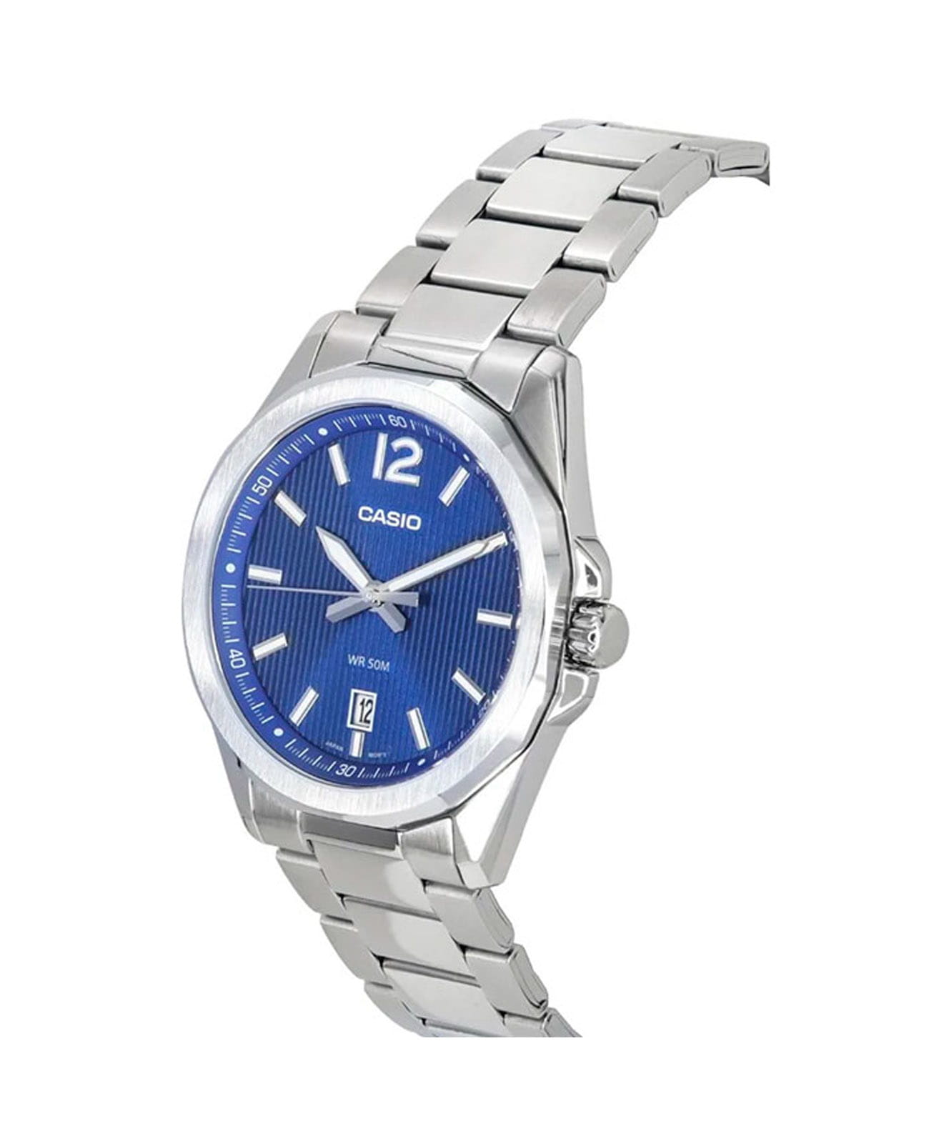 Casio Casio Collection MTP-E725D-2A, mtp япония мужские часы на браслете нержавеющая сталь боковой вид
