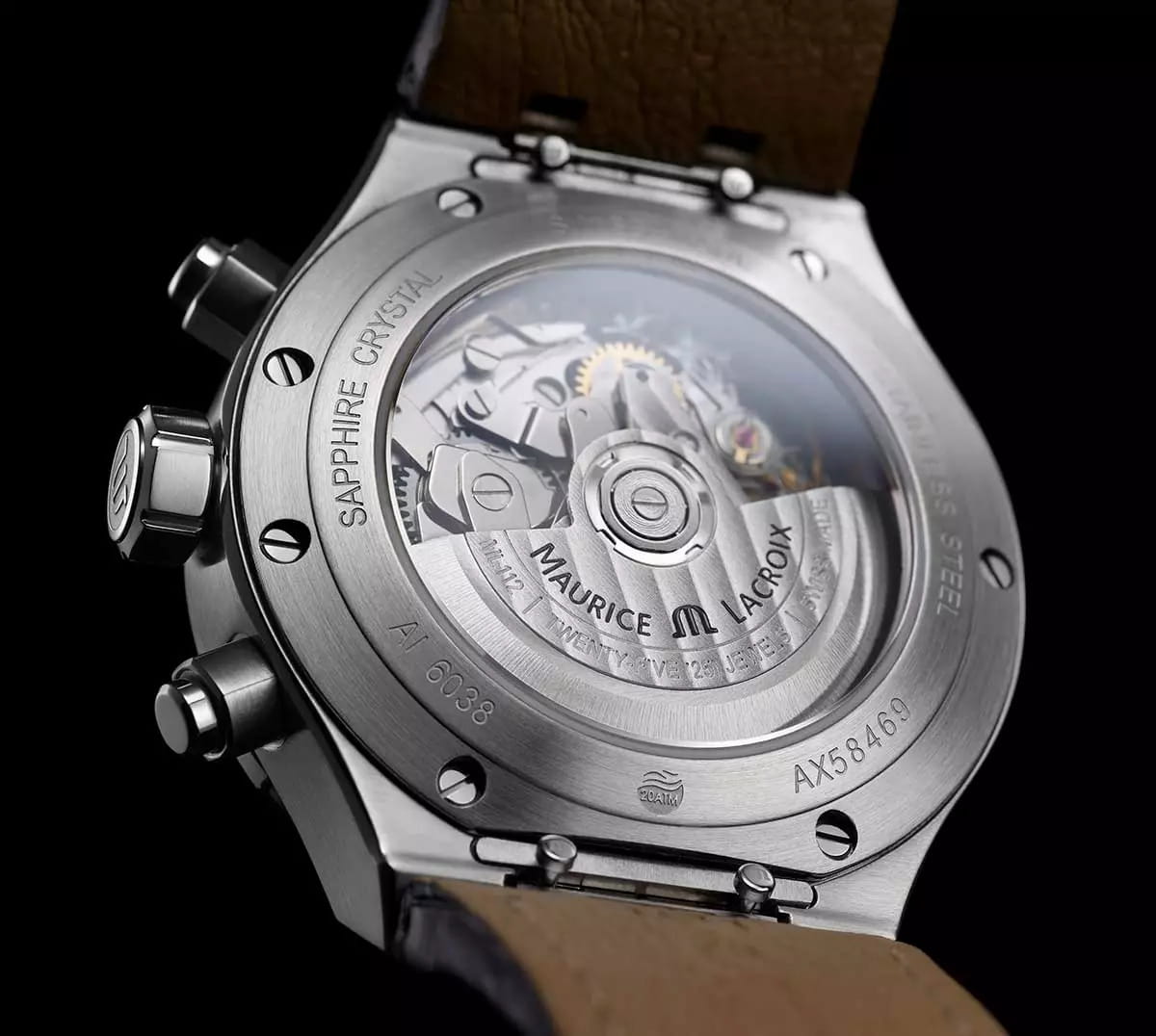 Maurice Lacroix Maurice Lacroix Aikon Automatic Chronograph AI6038-SS00F-330-A механические мужские часы часы крупный план черный циферблата