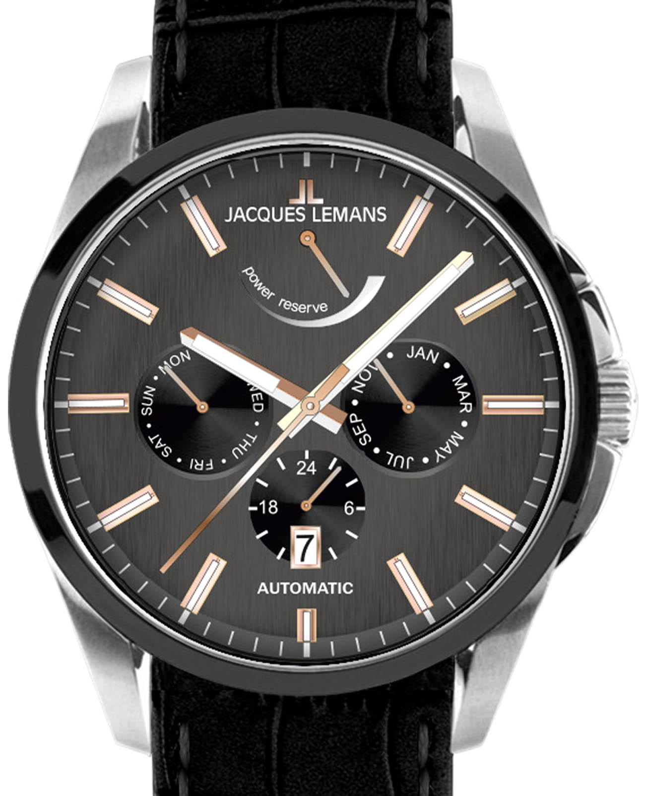 Jacques Lemans Jacques Lemans Derby 1-2204O , наручные мужские часы фото под углом