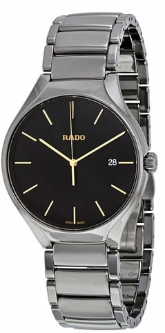 Rado Rado True R27239152, true швейцария мужские часы на браслете высокотехнологичная плазменная керамика боковой вид