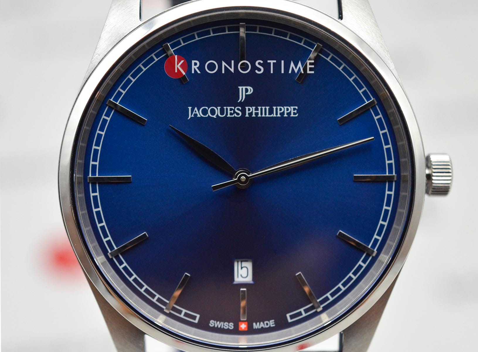 Jacques Philippe Jacques Philippe Odina JPQGS621132,  швейцария мужские часы на браслете кожаный боковой вид
