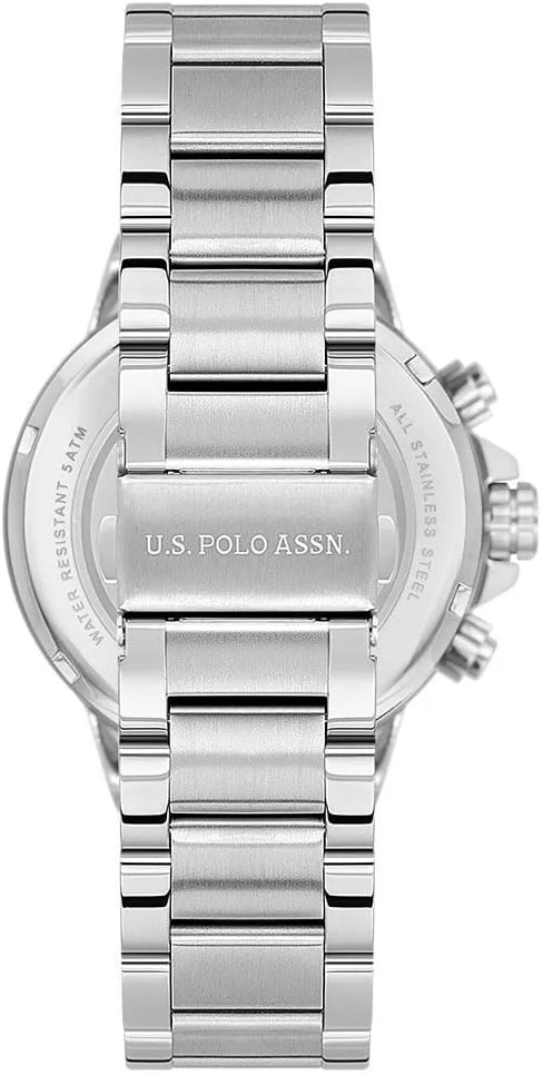 U.S. Polo Assn. U.S. Polo Assn. Crossing USPA1074-01,  сша мужские часы на браслете нержавеющая сталь боковой вид