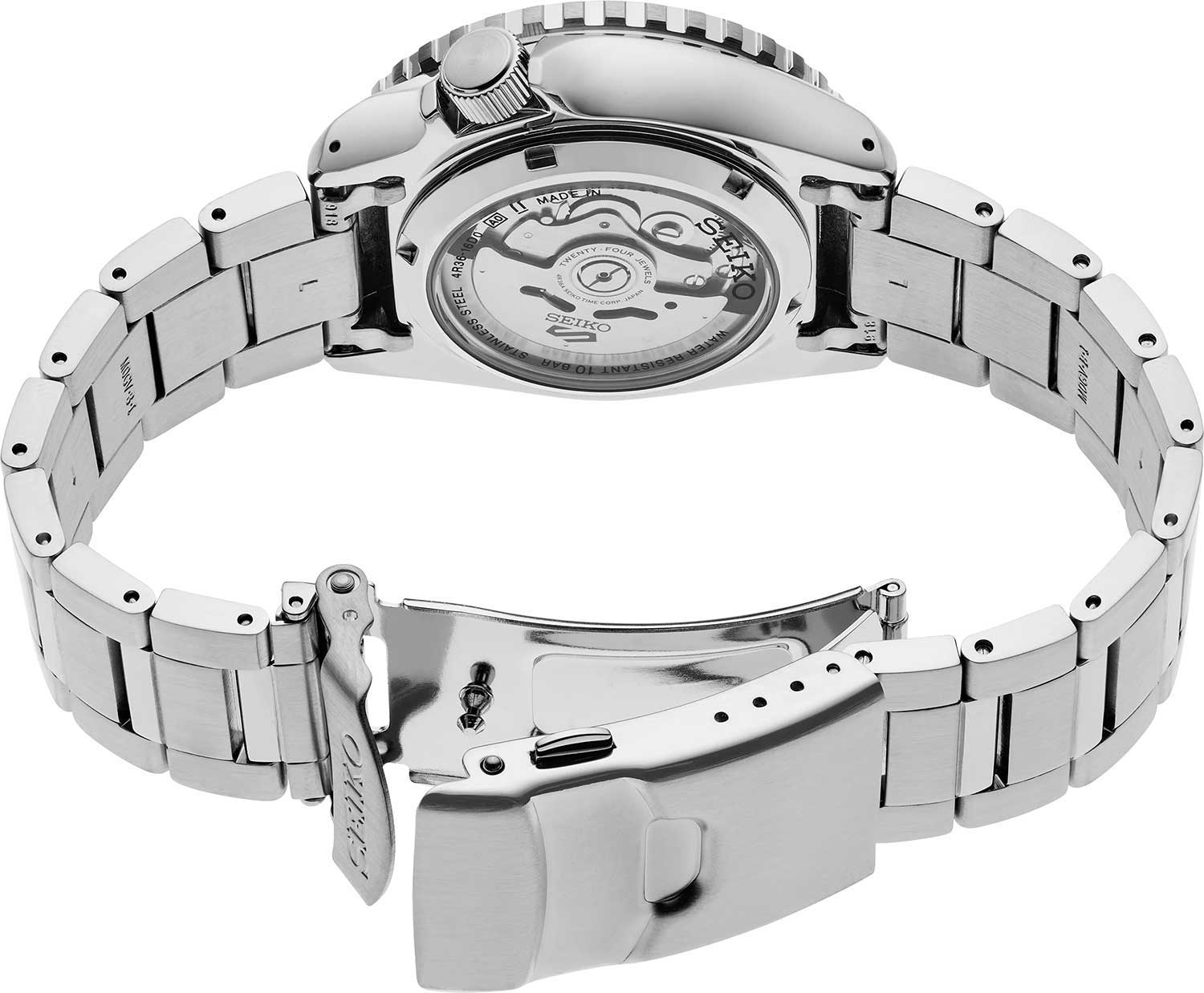 Оригинальные часы Seiko Seiko 5 Sports SRPK97 механические калибр механизма 4r36 общий вид