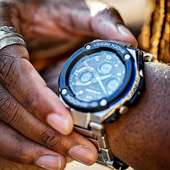 G-SHOCK GST-W100D-1A2JF アナログ時計 ソーラー 電波 CASIO/G-SHOCK