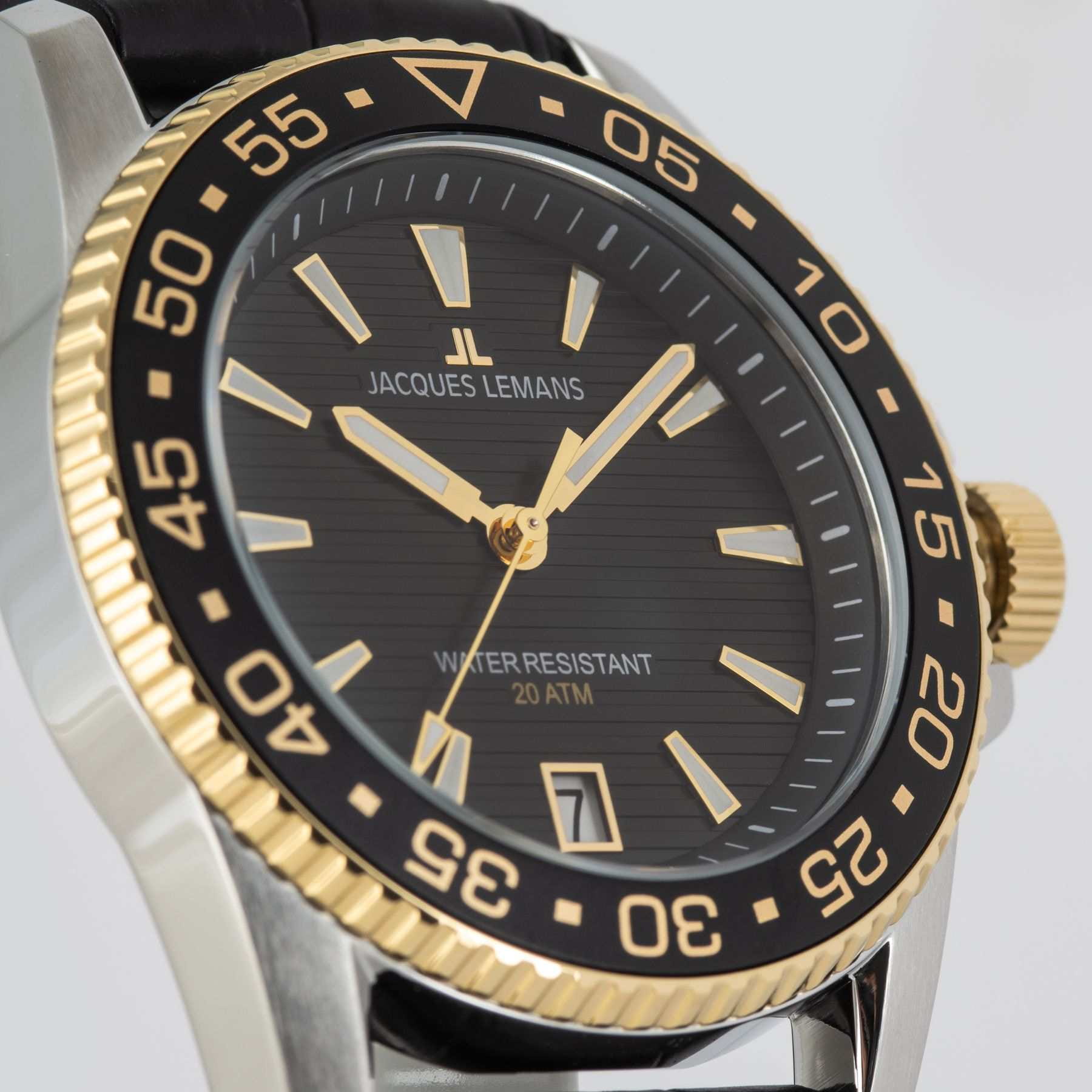 Jacques Lemans Jacques Lemans Liverpool Diver 1-2205G , наручные мужские часы фото под углом
