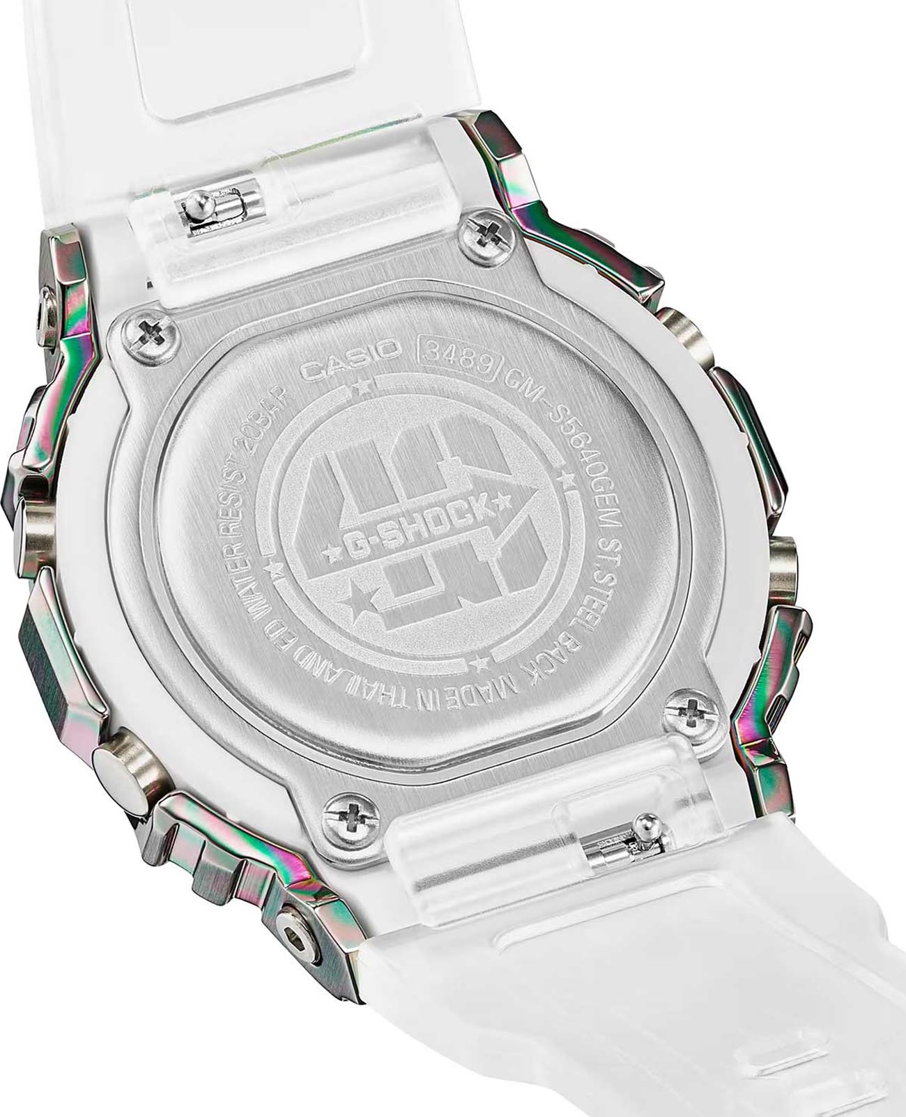 Casio Casio G-Shock GM-S5640GEM-7DR (GM-S5640GEM-7), g-shock япония женские часы на браслете пластик боковой вид