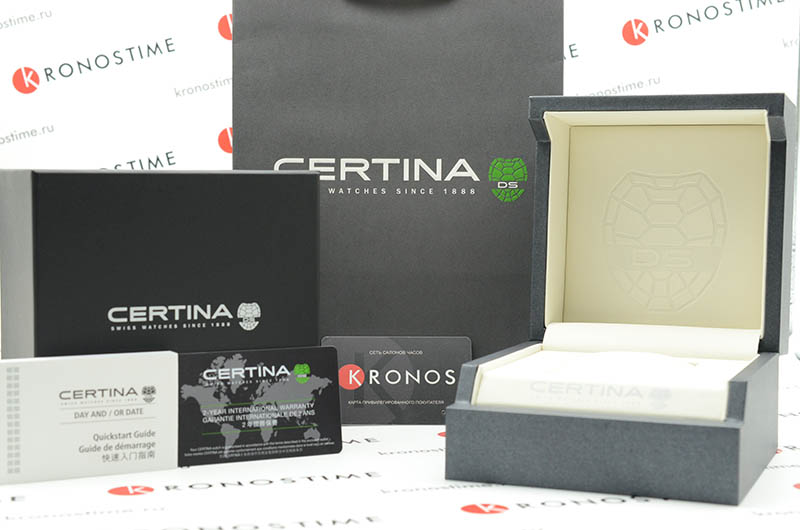 Certina C0334511603100 мужские часы застежка крупным планом