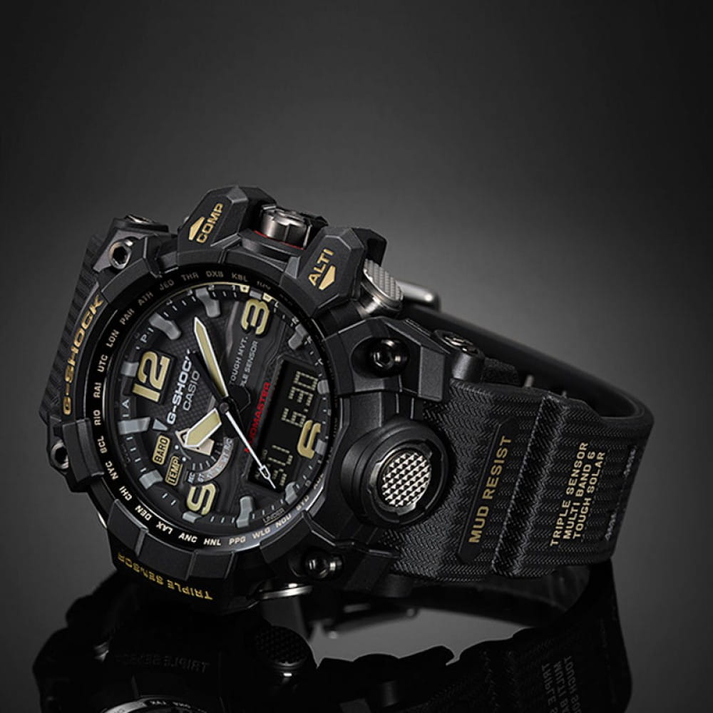 Casio Casio G-Shock GWG-1000-1A электронные мужские часы часы крупный план черный циферблата