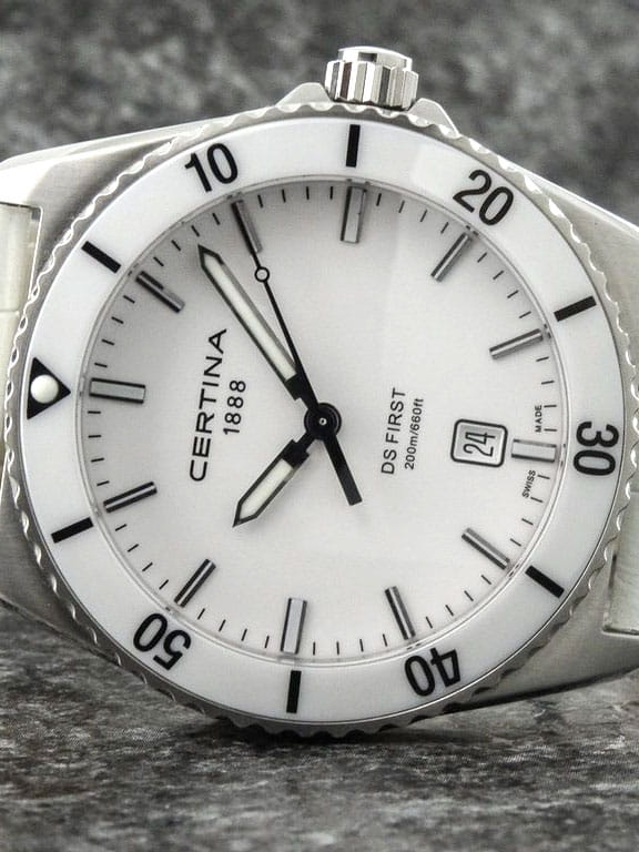 Certina Certina DS First C014.410.16.011.00 мужские часы белый циферблат на запястье